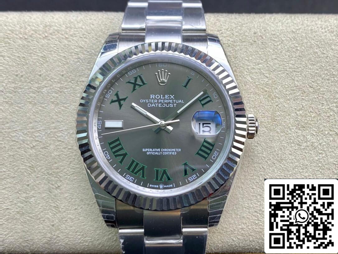 Rolex Datejust M126334-0021 41 mm 1:1 Best Edition EW Factory graues Zifferblatt