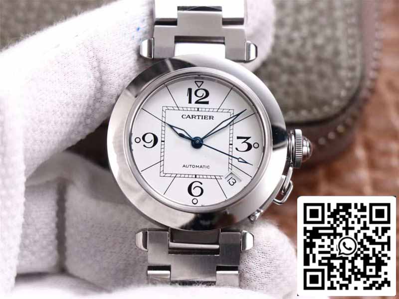 Cartier Pasha W31074M7 1:1 Meilleure édition V9 Factory Cadran blanc Swiss Cal.049