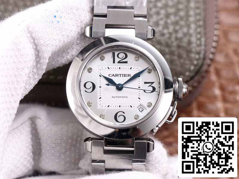 Cartier Pasha W31073M7 1:1 Meilleure édition V9 Factory Cadran argenté Calibre suisse 049