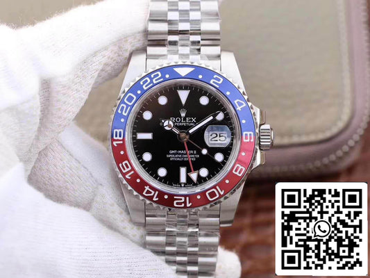 Rolex GMT-Master II 126710BLRO GM Factory 1:1 Best Edition Swiss ETA2836 Schwarzes Zifferblatt