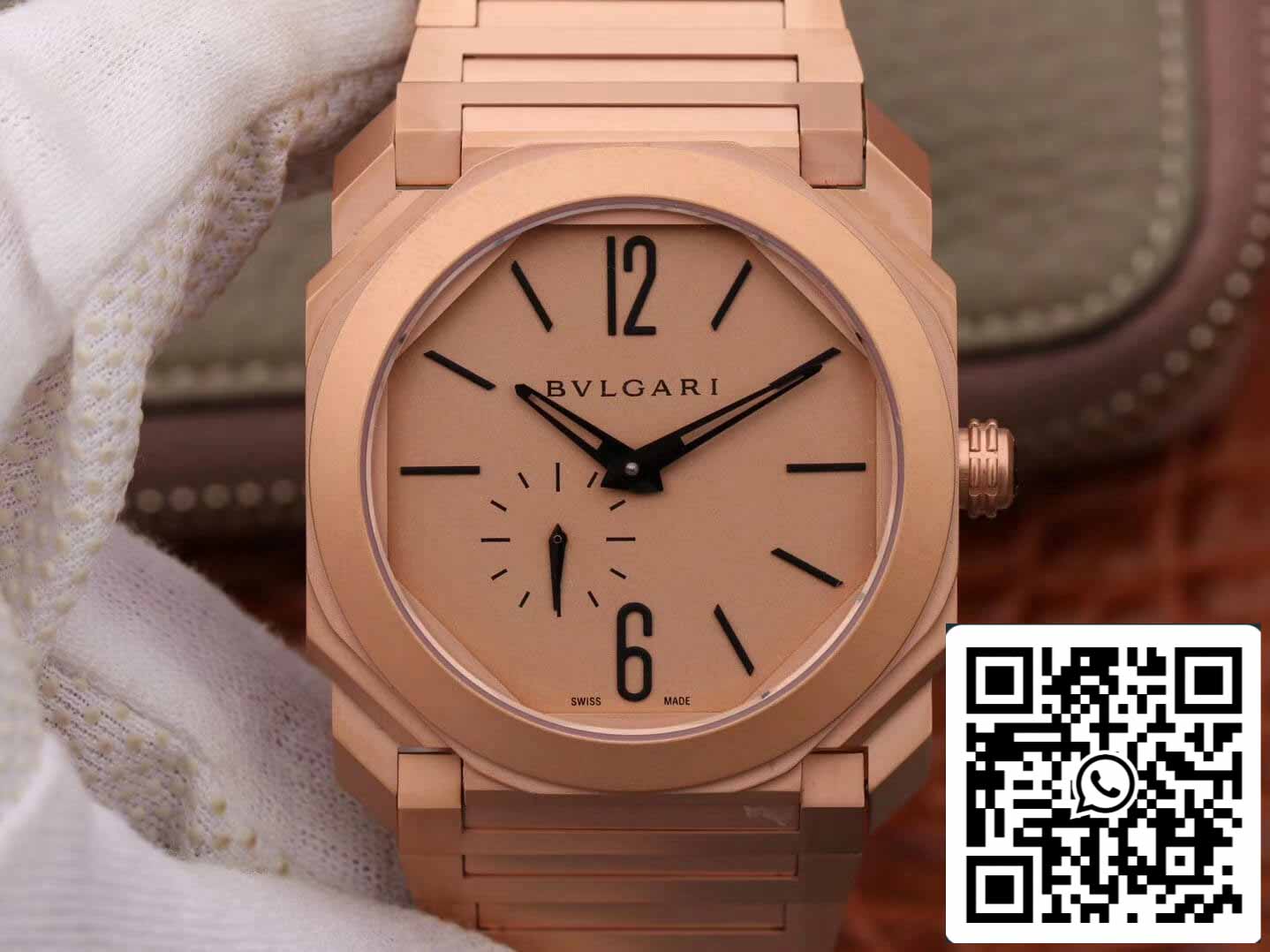 Bvlgari Octo Finissimo 102912 1:1 Meilleure édition BV Factory Cadran or rose