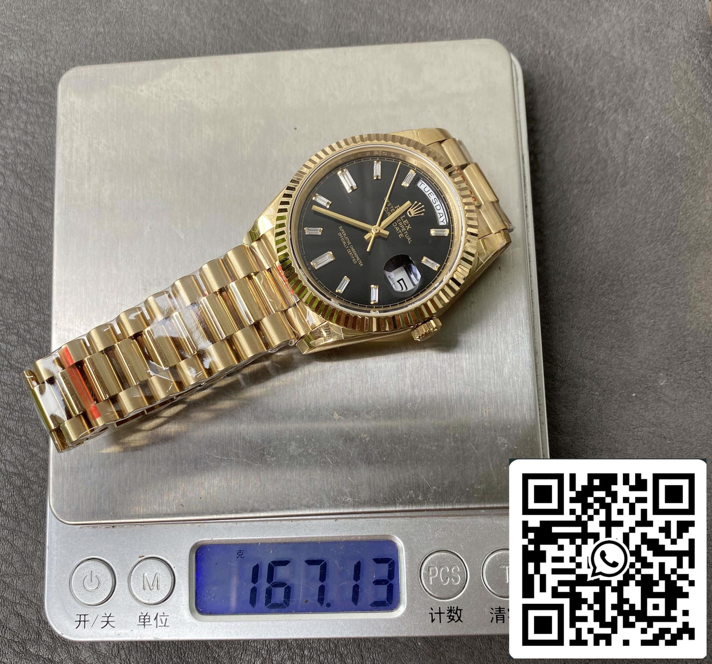 Rolex Day Date M228238-0004 1:1 Best Edition GM Factory V2 Schwarzes Zifferblatt