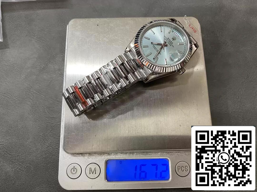 Rolex Day Date M228236 1:1 Best Edition GM Factory Blaues Zifferblatt V2