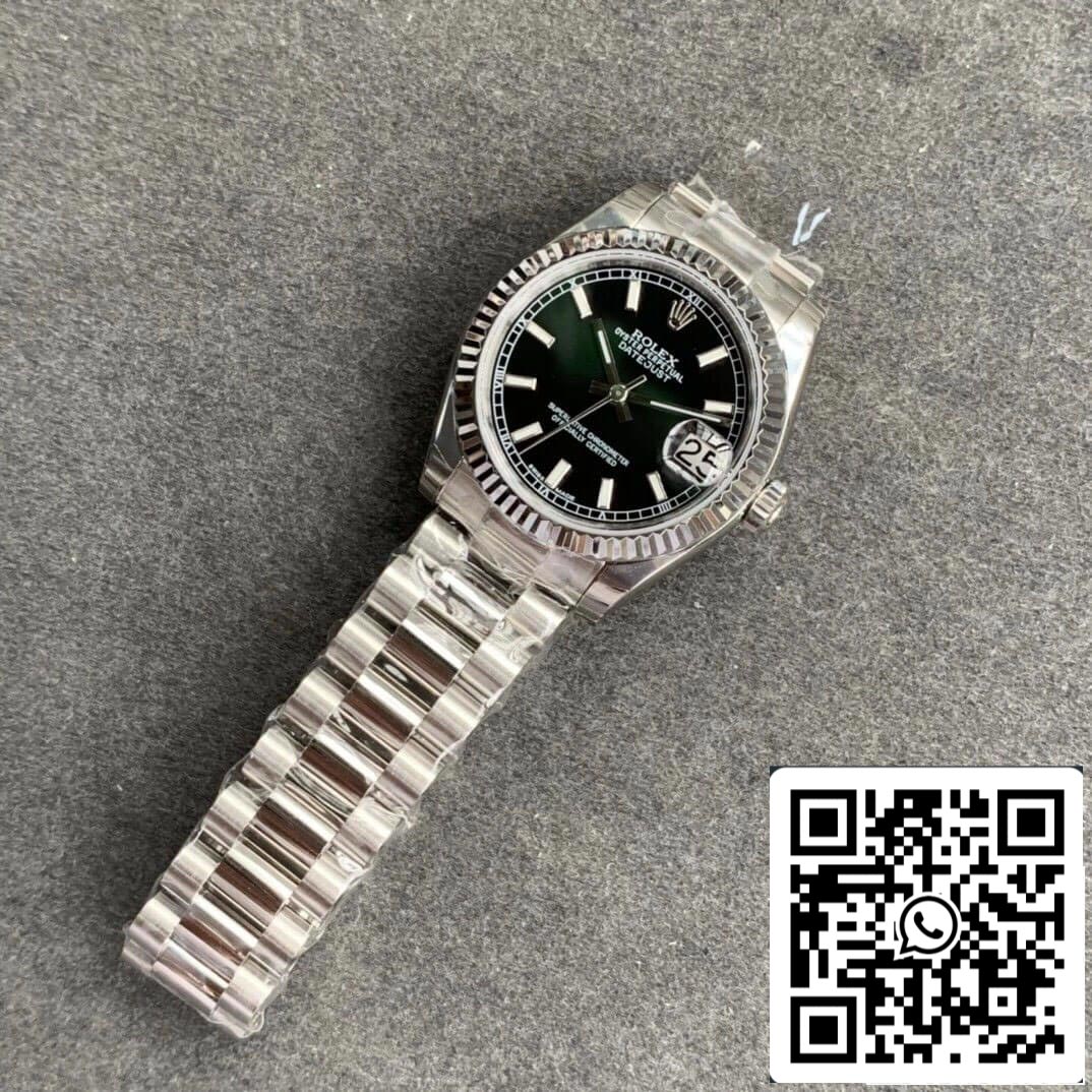 Rolex Datejust M178274-0034 1:1 Best Edition GS Factory Schwarzes Zifferblatt