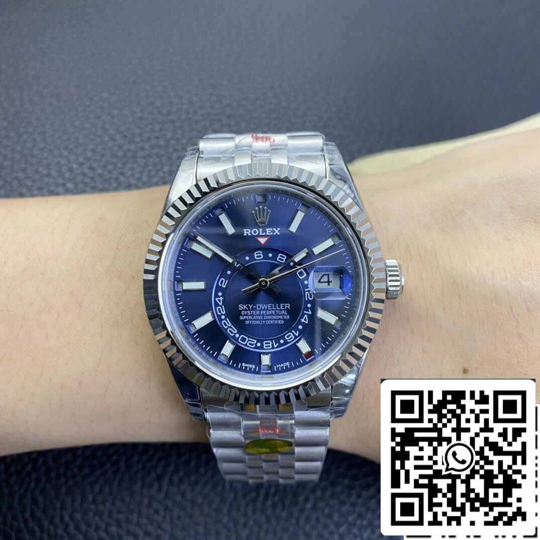 Rolex Sky Dweller M336934-0006 1:1 Meilleure édition Noob Factory V2 Cadran bleu