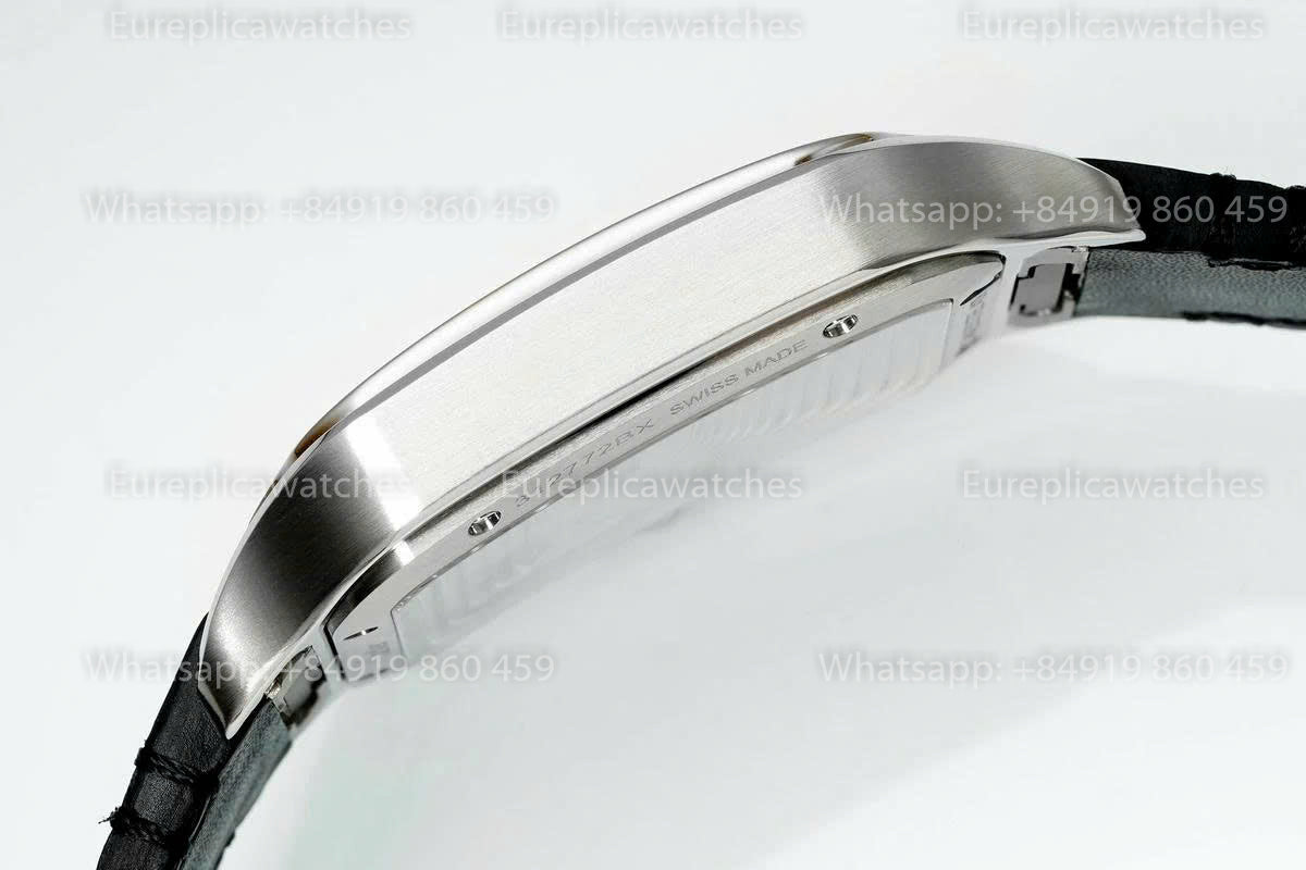 Rich Factory  Cartier Santos Skeleton RF Factory White Leather Strap