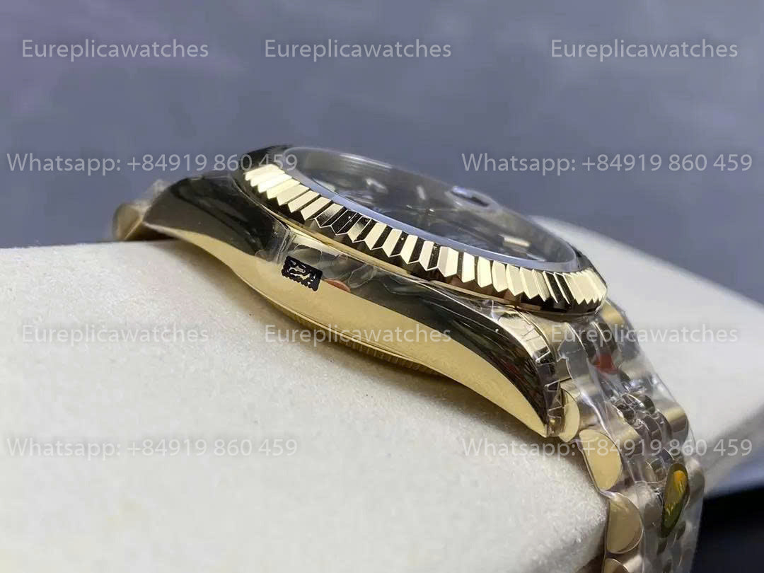 Noob Factory Rolex Sky-Dweller M336938 Gelbgold Schwarzes Zifferblatt