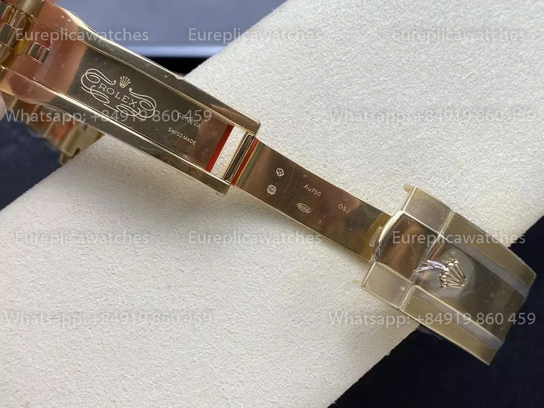 Noob Factory Rolex Sky-Dweller M336938 Gelbgold Schwarzes Zifferblatt