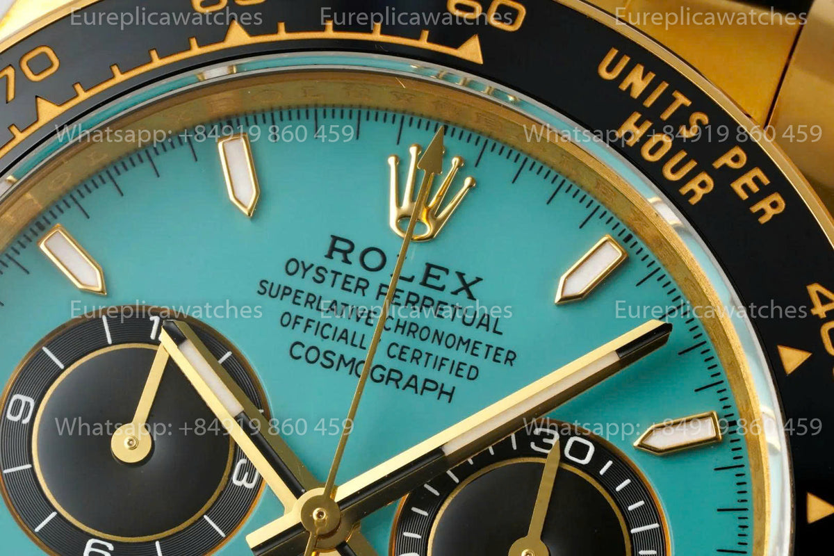 ERF Rolex Cosmograph Daytona M126518LN Turquoise Dial  126518 Free Sprung JH4131 ERF Factory