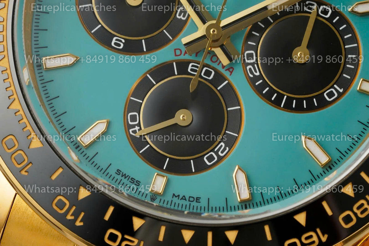 ERF Rolex Cosmograph Daytona M126518LN Turquoise Dial  126518 Free Sprung JH4131 ERF Factory
