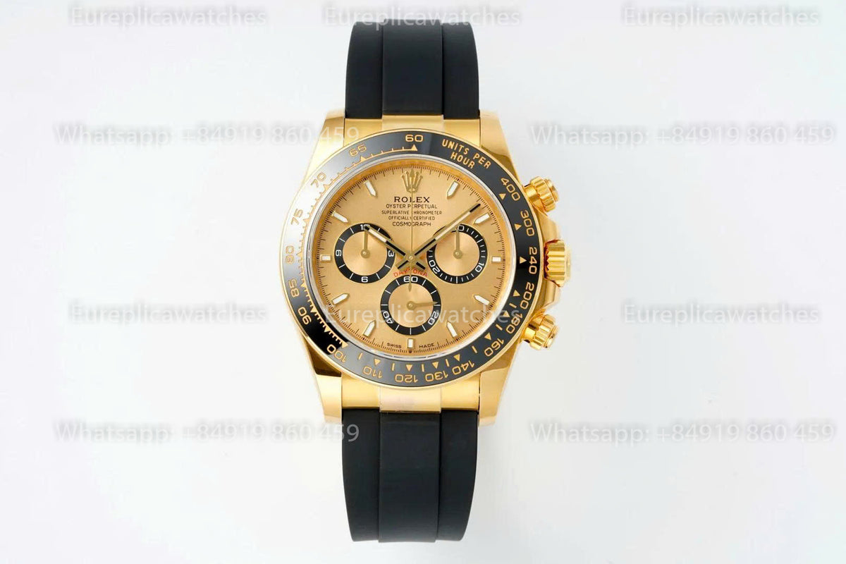 ERF Rolex Daytona 126518LN Yellow Gold Oysterflex Champagne Dial 126518 Free Sprung JH4131 ERF Factory