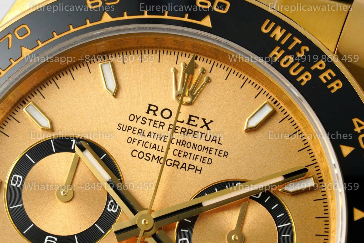 ERF Rolex Daytona 126518LN Yellow Gold Oysterflex Champagne Dial 126518 Free Sprung JH4131 ERF Factory