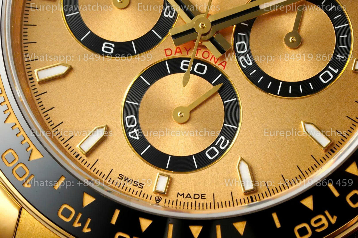 ERF Rolex Daytona 126518LN Yellow Gold Oysterflex Champagne Dial 126518 Free Sprung JH4131 ERF Factory