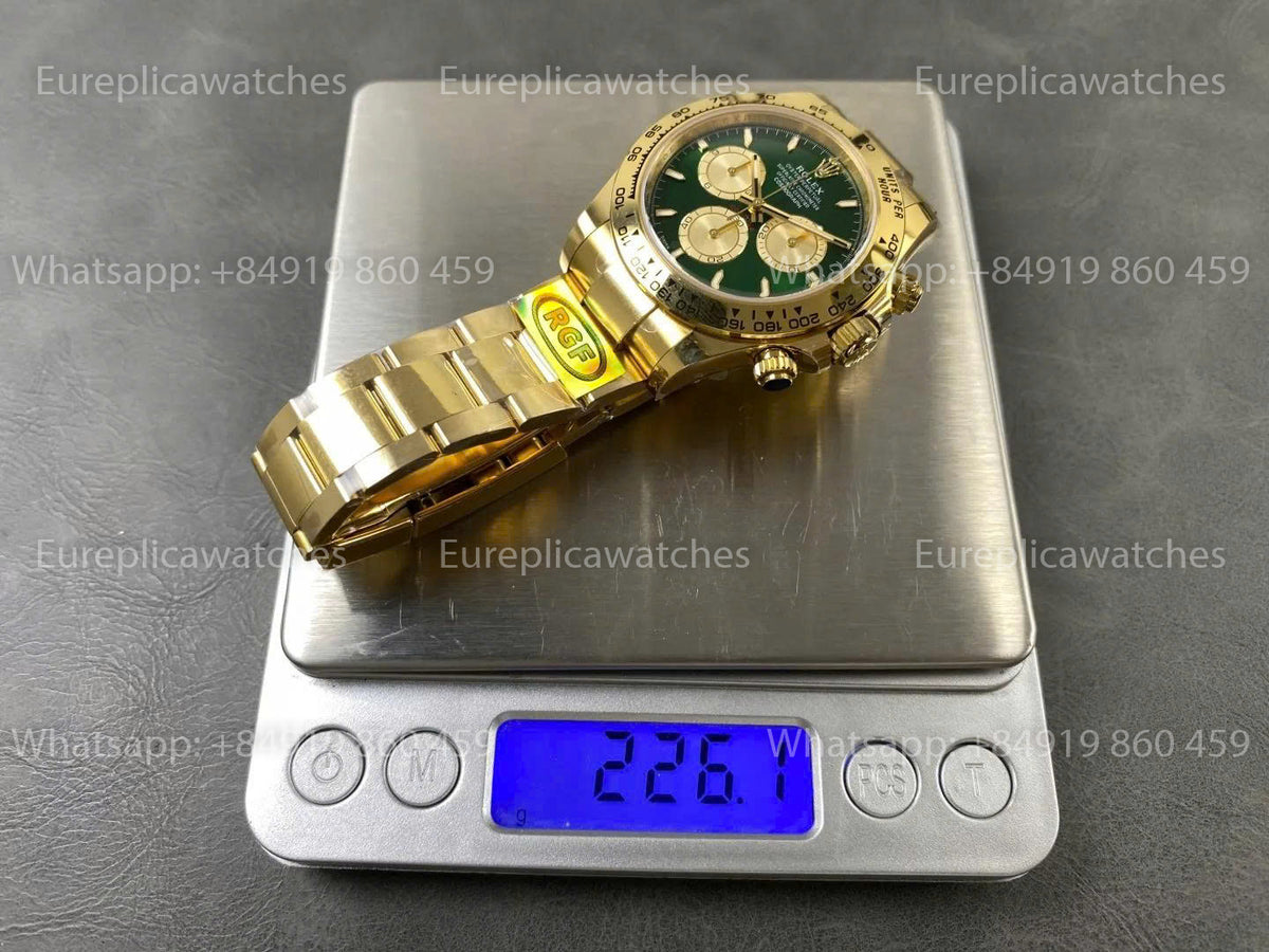 RGF Rolex Cosmograph Daytona M126508 V2 – Green Dial Weighted 226g Dandong DD4131