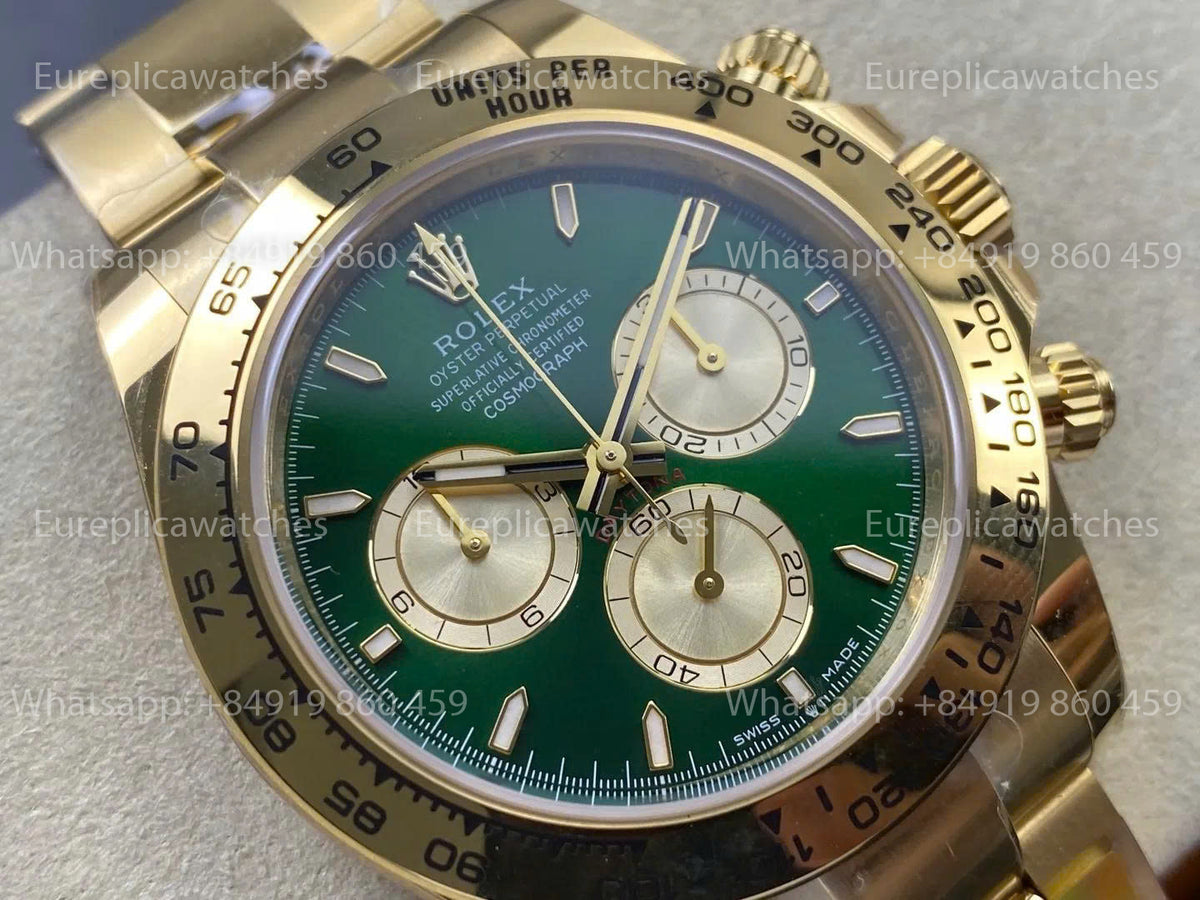 RGF Rolex Cosmograph Daytona M126508 V2 – Green Dial Weighted 226g Dandong DD4131