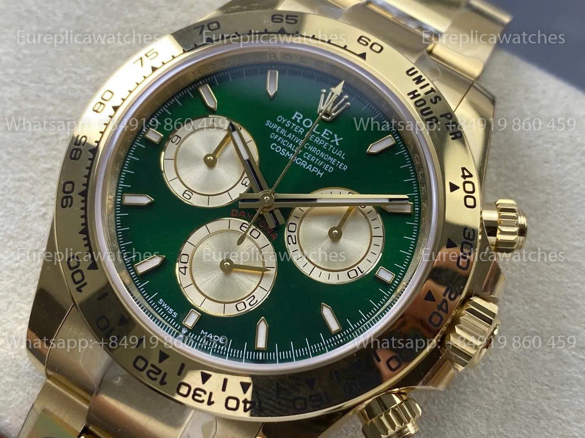 RGF Rolex Cosmograph Daytona M126508 V2 – Green Dial Weighted 226g Dandong DD4131