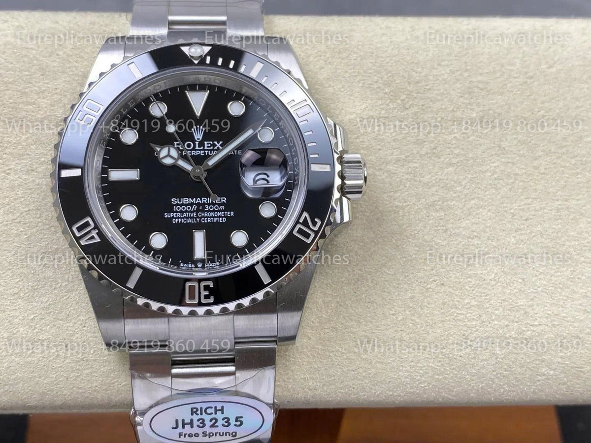 RICH Factory Rolex Submariner M126610LN - 126610 41mm V2 – JH3235 Free-Sprung