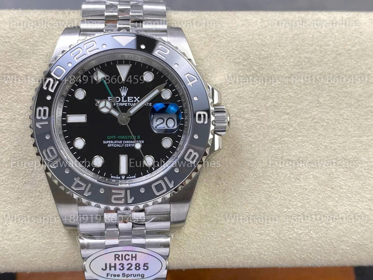 RICH Factory Rolex GMT-Master II 126710 Jubilee Strap “Bruce Wayne” V2 – JH3285 Free-Sprung