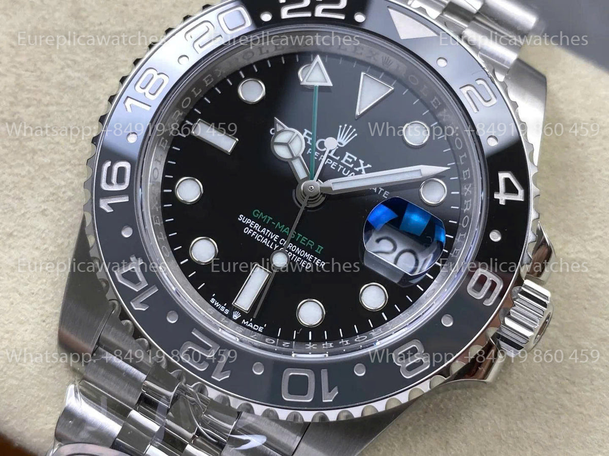 RICH Factory Rolex GMT-Master II 126710 Jubilee Strap “Bruce Wayne” V2 – JH3285 Free-Sprung
