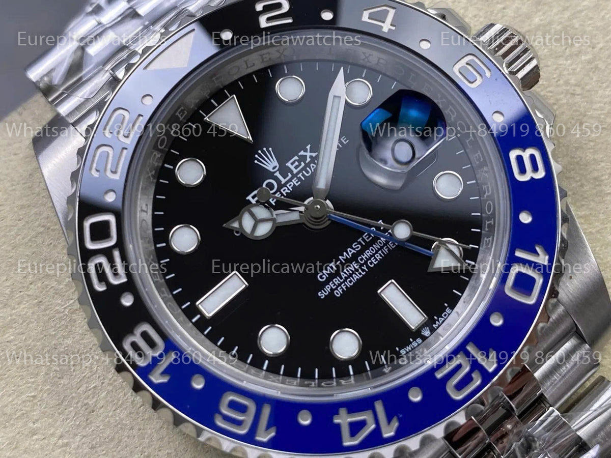 RICH Factory Rolex GMT-Master II 126710BLNR “Batgirl” V2 – JH3285 Free-Sprung Jubilee Strap