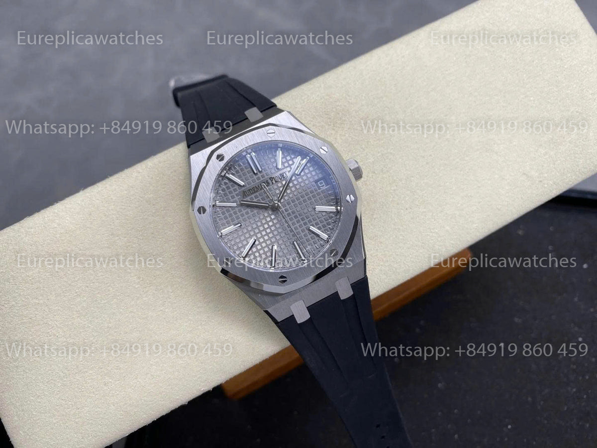DDF Factory Audemars Piguet Royal Oak 15510ST 41mm Grey Dial Rubber Strap