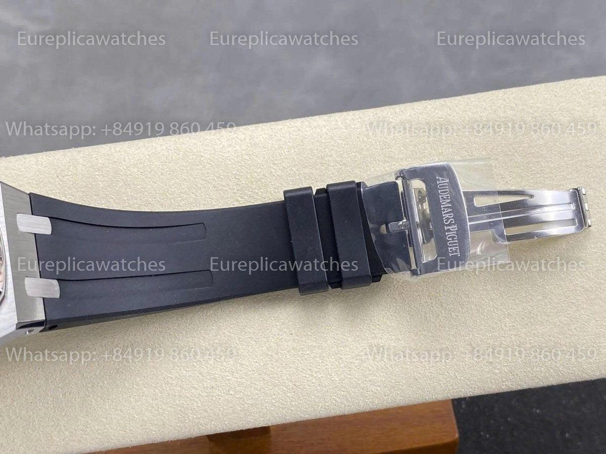 DDF Factory Audemars Piguet Royal Oak 15510ST 41mm Grey Dial Rubber Strap