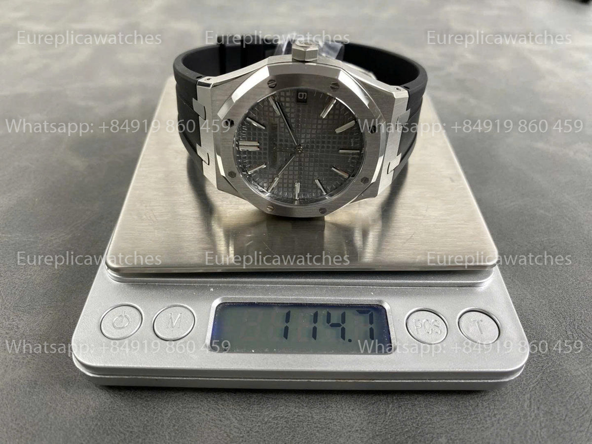 DDF Factory Audemars Piguet Royal Oak 15510ST 41mm Grey Dial Rubber Strap