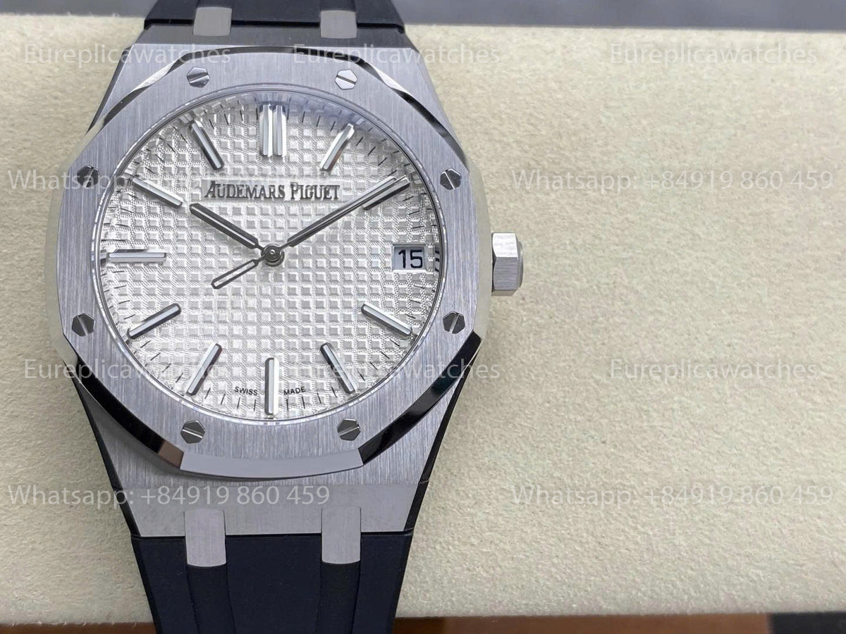 DDF Factory Audemars Piguet Royal Oak 15510ST 41mm White Dial Rubber Strap