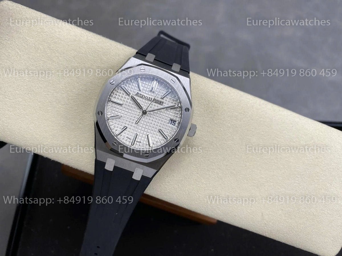 DDF Factory Audemars Piguet Royal Oak 15510ST 41mm White Dial Rubber Strap