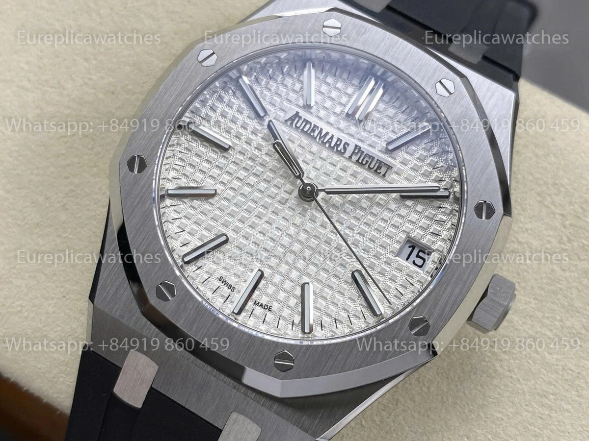 DDF Factory Audemars Piguet Royal Oak 15510ST 41mm White Dial Rubber Strap