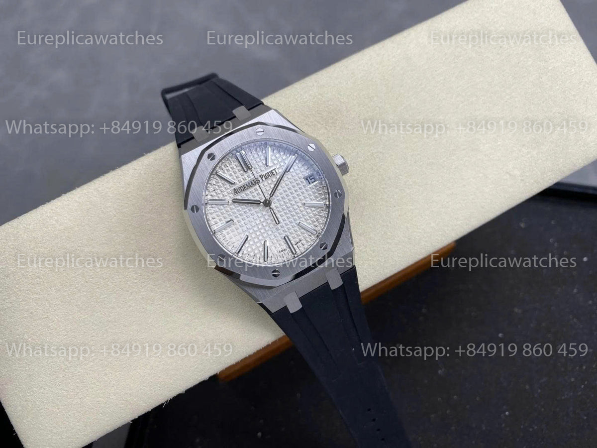 DDF Factory Audemars Piguet Royal Oak 15510ST 41mm White Dial Rubber Strap