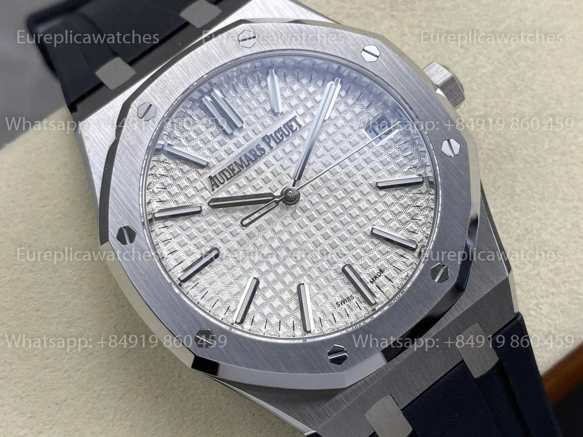 DDF Factory Audemars Piguet Royal Oak 15510ST 41mm White Dial Rubber Strap