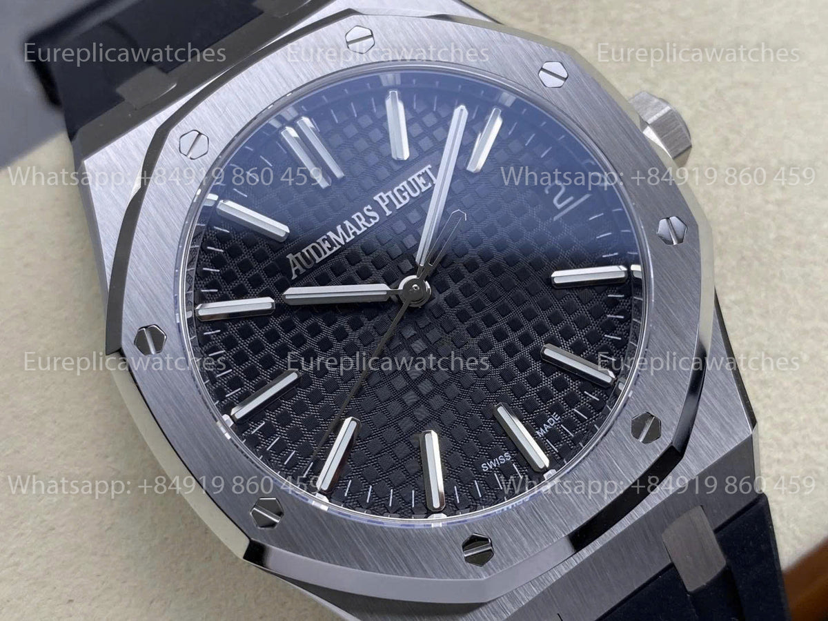 DDF Factory Audemars Piguet Royal Oak 15510ST 41mm Black Dial Rubber Strap