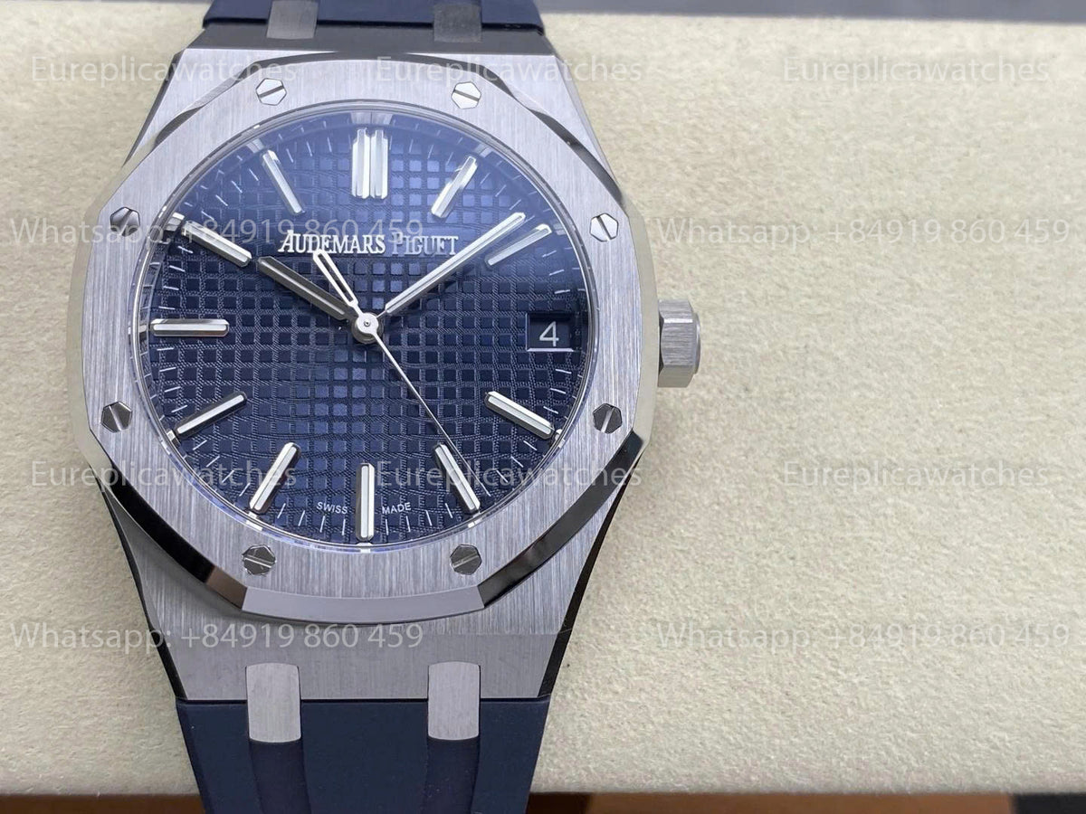 DDF Factory Audemars Piguet Royal Oak 15510ST 41mm Blue Dial Rubber Strap
