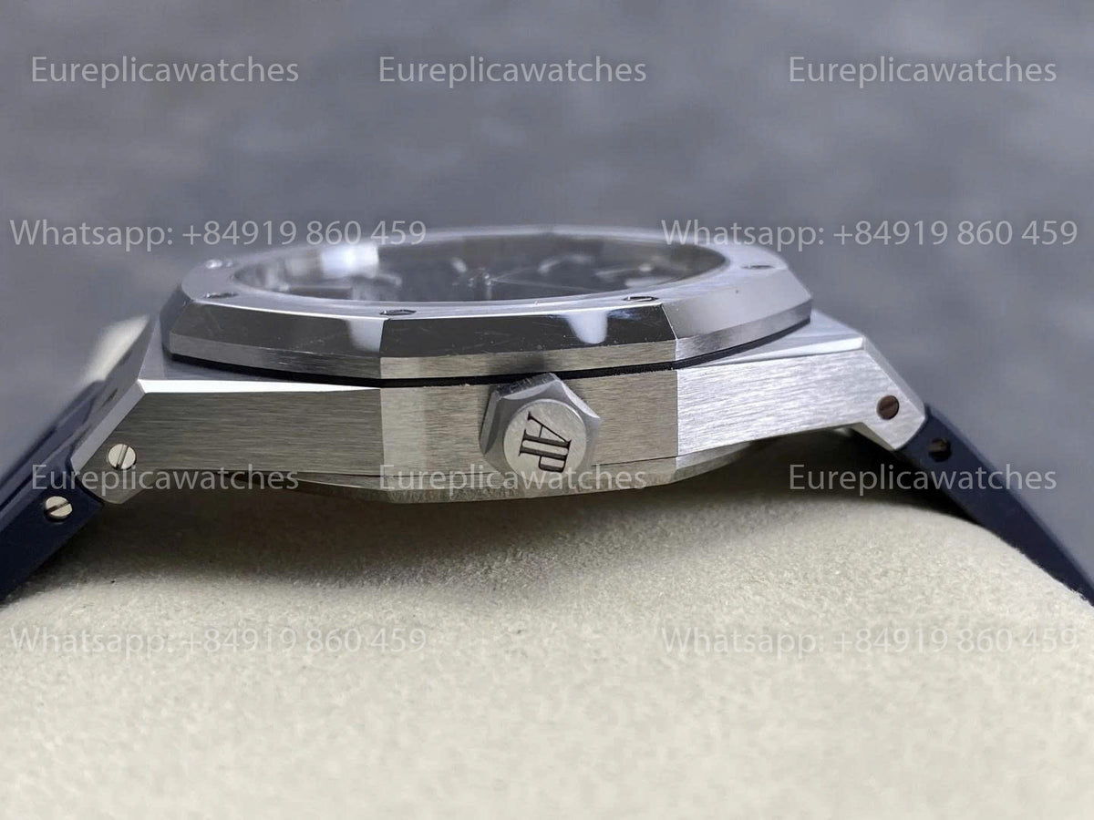 DDF Factory Audemars Piguet Royal Oak 15510ST 41mm Blue Dial Rubber Strap