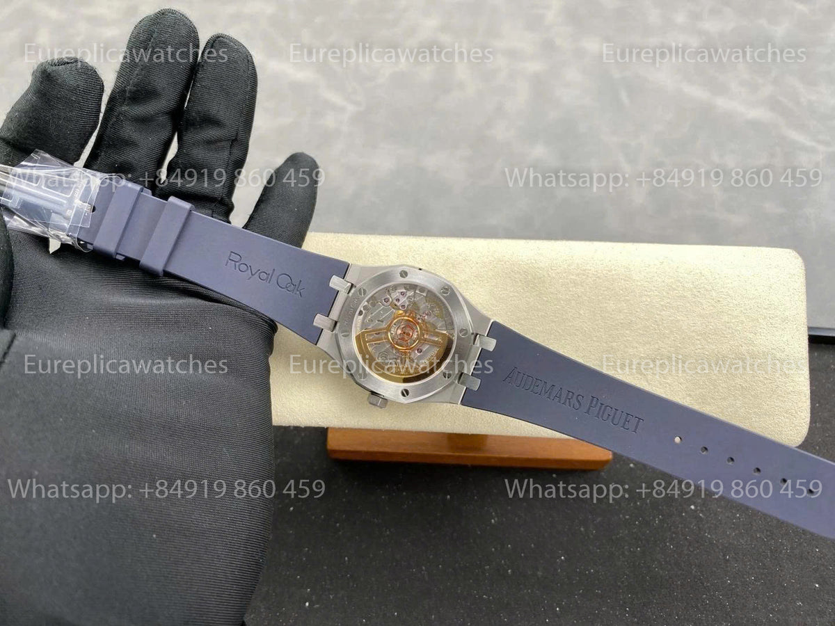 DDF Factory Audemars Piguet Royal Oak 15510ST 41mm Blue Dial Rubber Strap