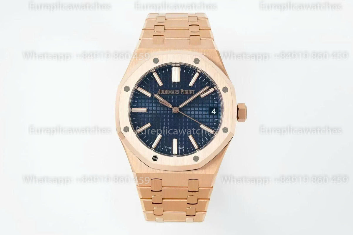 DDF Factory Audemars Piguet Royal Oak 15510ST 41mm Blue Dial Rose Gold
