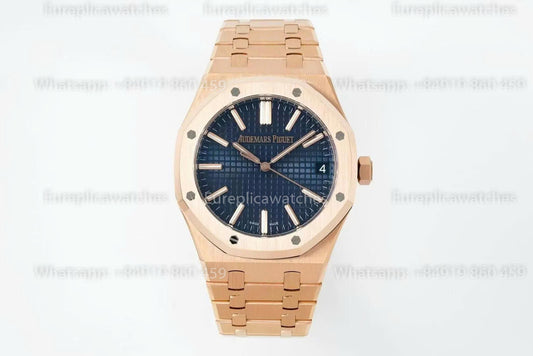 DDF Factory Audemars Piguet Royal Oak 15510ST 41mm Blue Dial Rose Gold