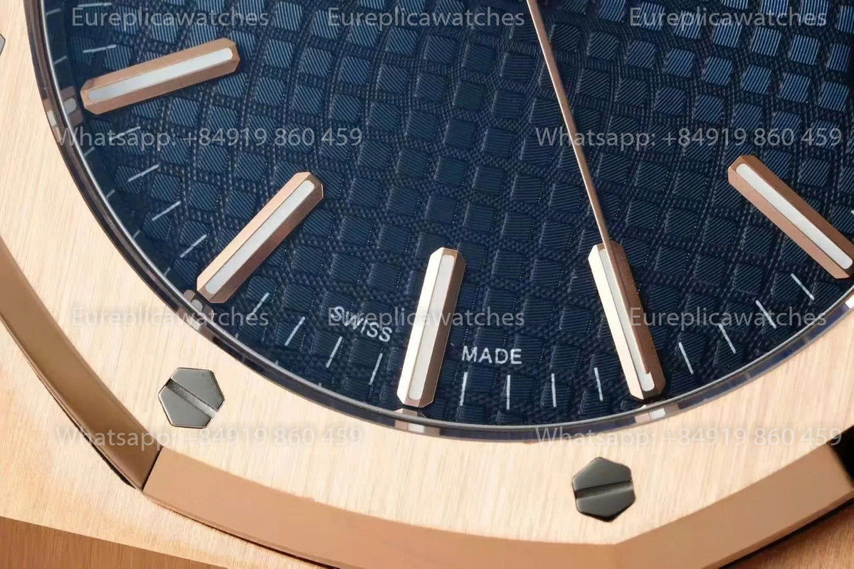 DDF Factory Audemars Piguet Royal Oak 15510ST 41mm Blue Dial Rose Gold