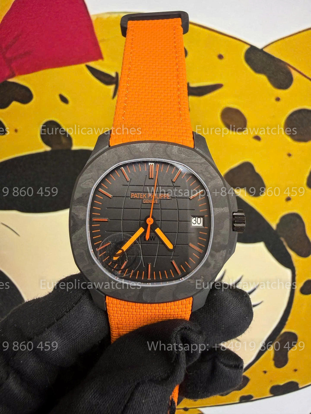 Sonic Factory Patek Philippe Aquanaut 5167 Orange Fabric Strap