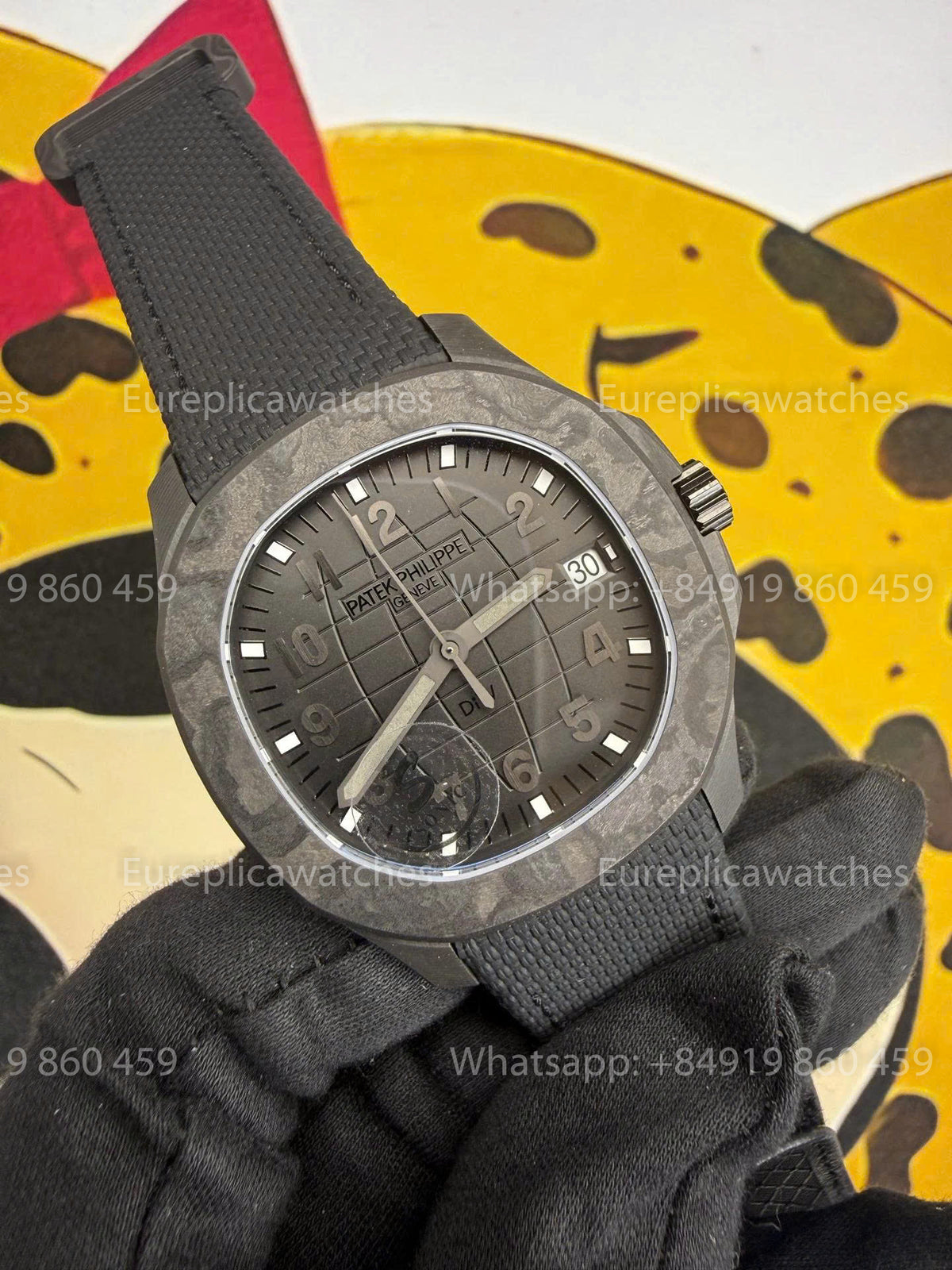 Sonic Factory Patek Philippe Aquanaut 5167 Black Fabric Strap