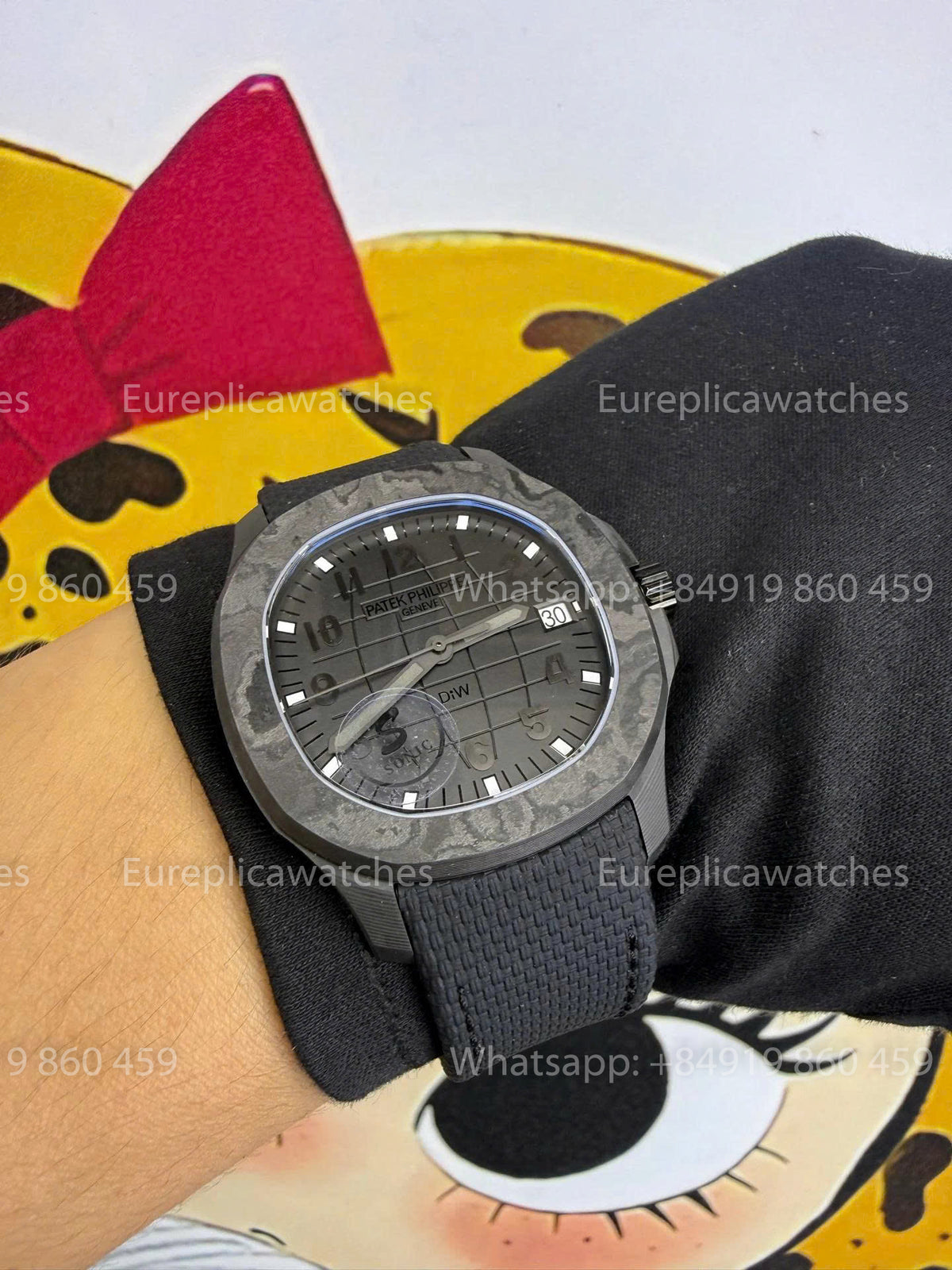 Sonic Factory Patek Philippe Aquanaut 5167 Black Fabric Strap