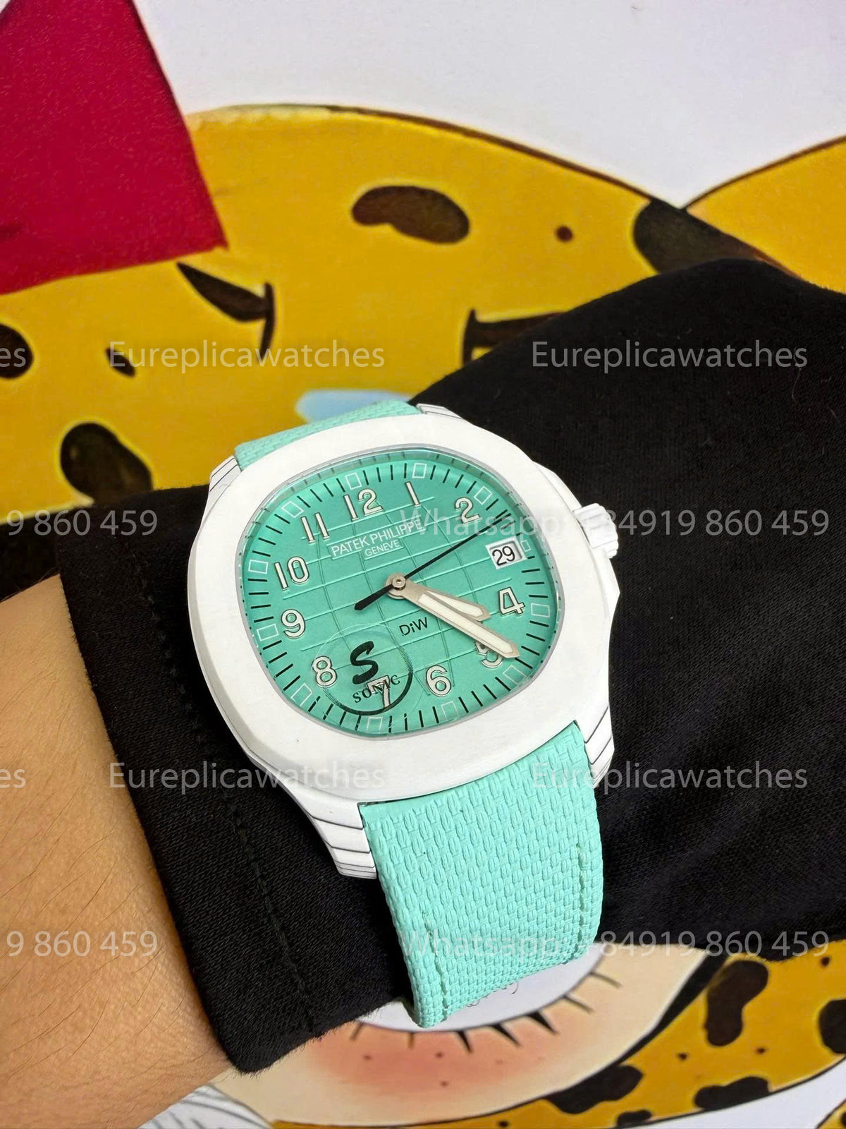 Sonic Factory Patek Philippe Aquanaut 5167 Turquoise Dial and Fabric Strap