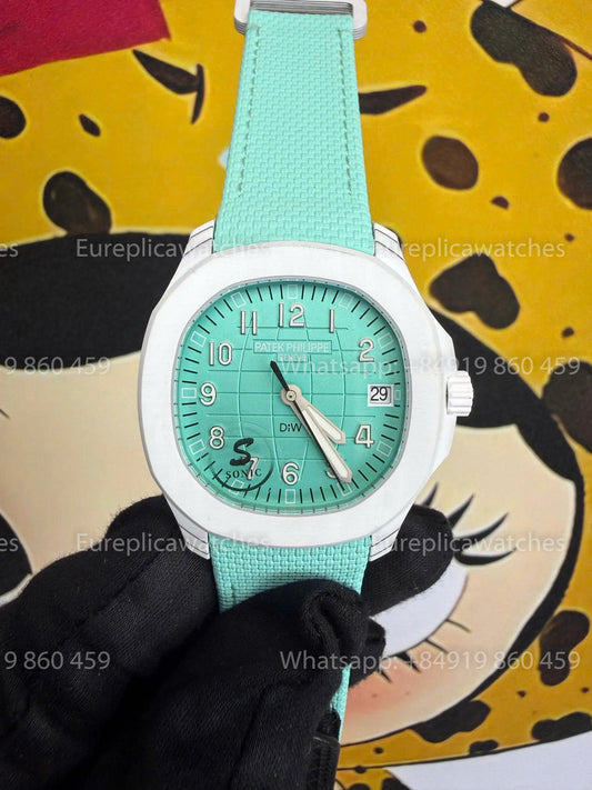 Sonic Factory Patek Philippe Aquanaut 5167 Turquoise Dial and Fabric Strap