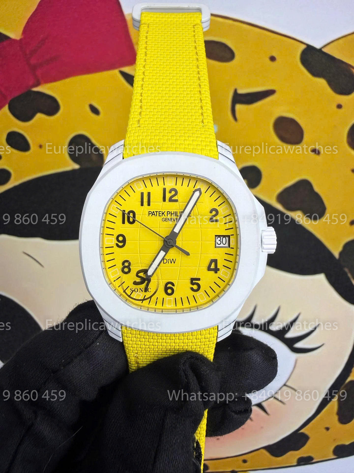Sonic Factory Patek Philippe Aquanaut 5167 Yellow Dial and Fabric Strap