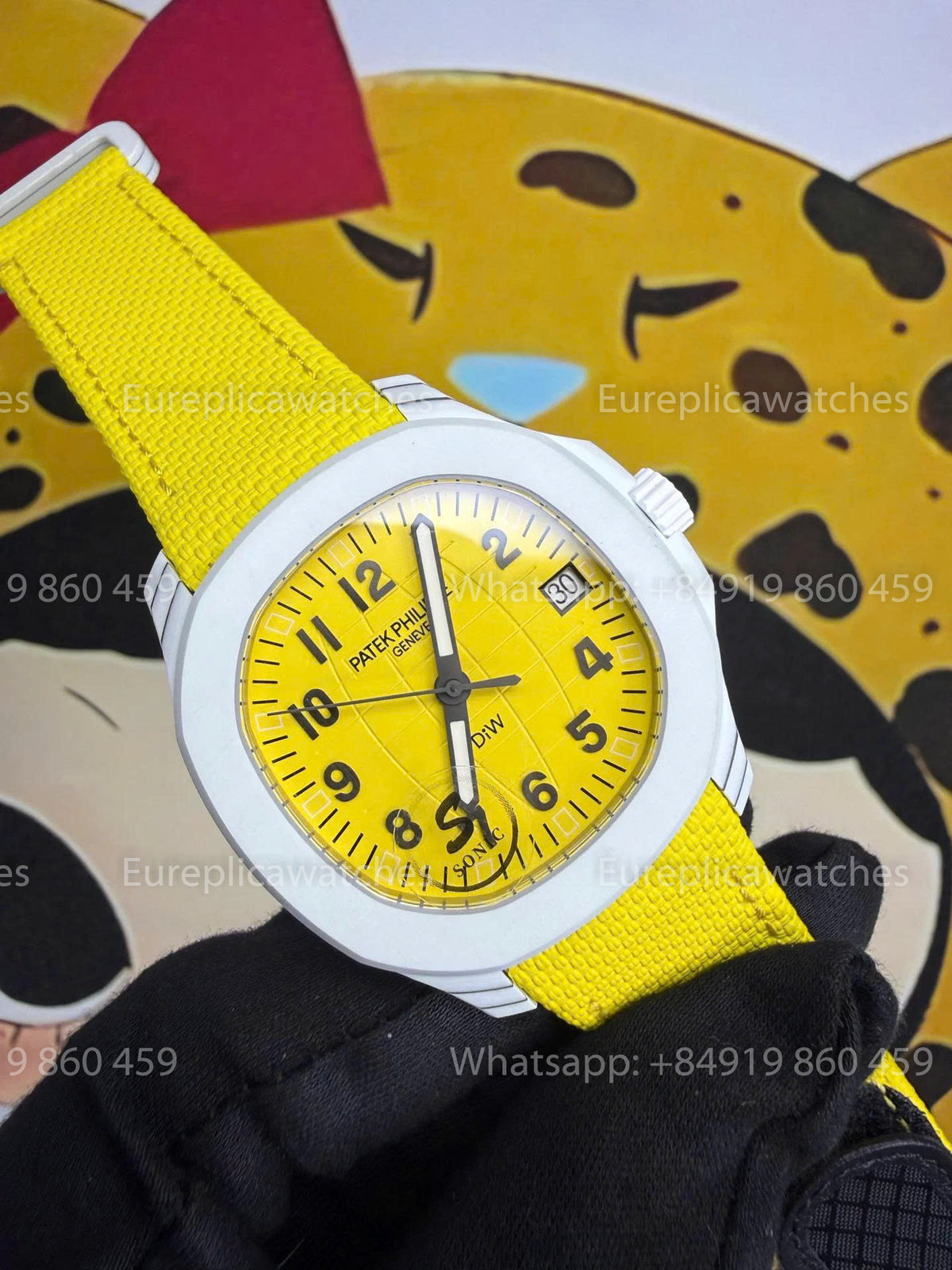 Sonic Factory Patek Philippe Aquanaut 5167 Yellow Dial and Fabric Strap