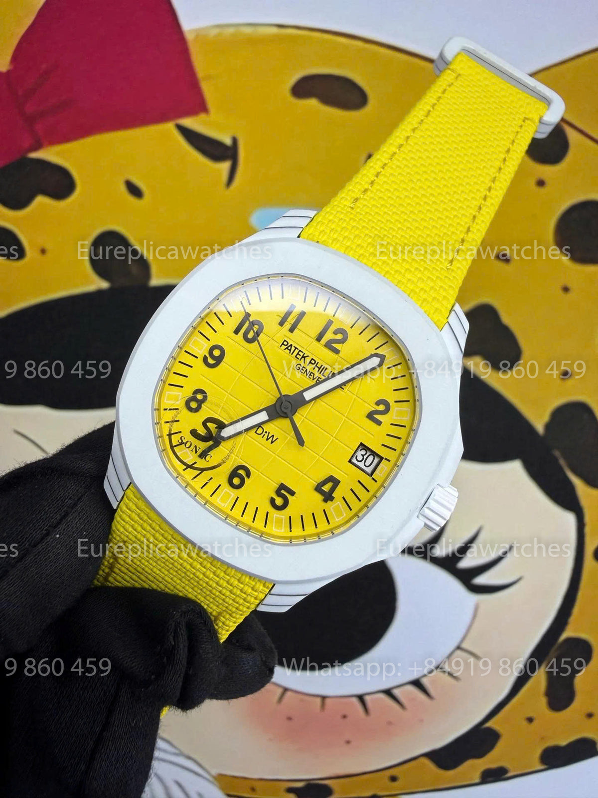 Sonic Factory Patek Philippe Aquanaut 5167 Yellow Dial and Fabric Strap