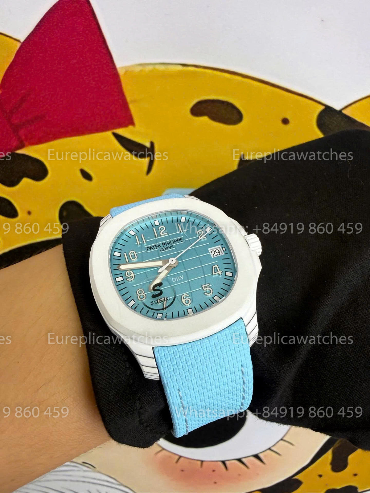 Sonic Factory Patek Philippe Aquanaut 5167 Blue Dial and Fabric Strap
