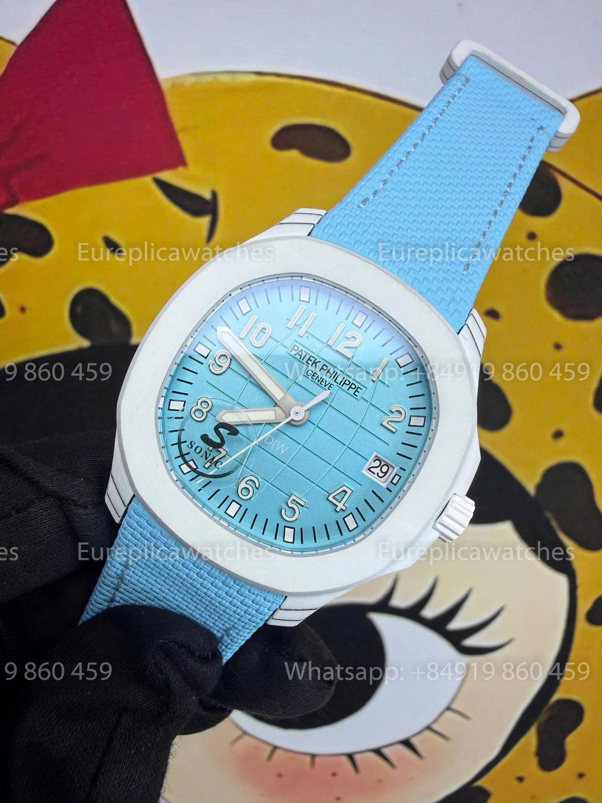 Sonic Factory Patek Philippe Aquanaut 5167 Blue Dial and Fabric Strap