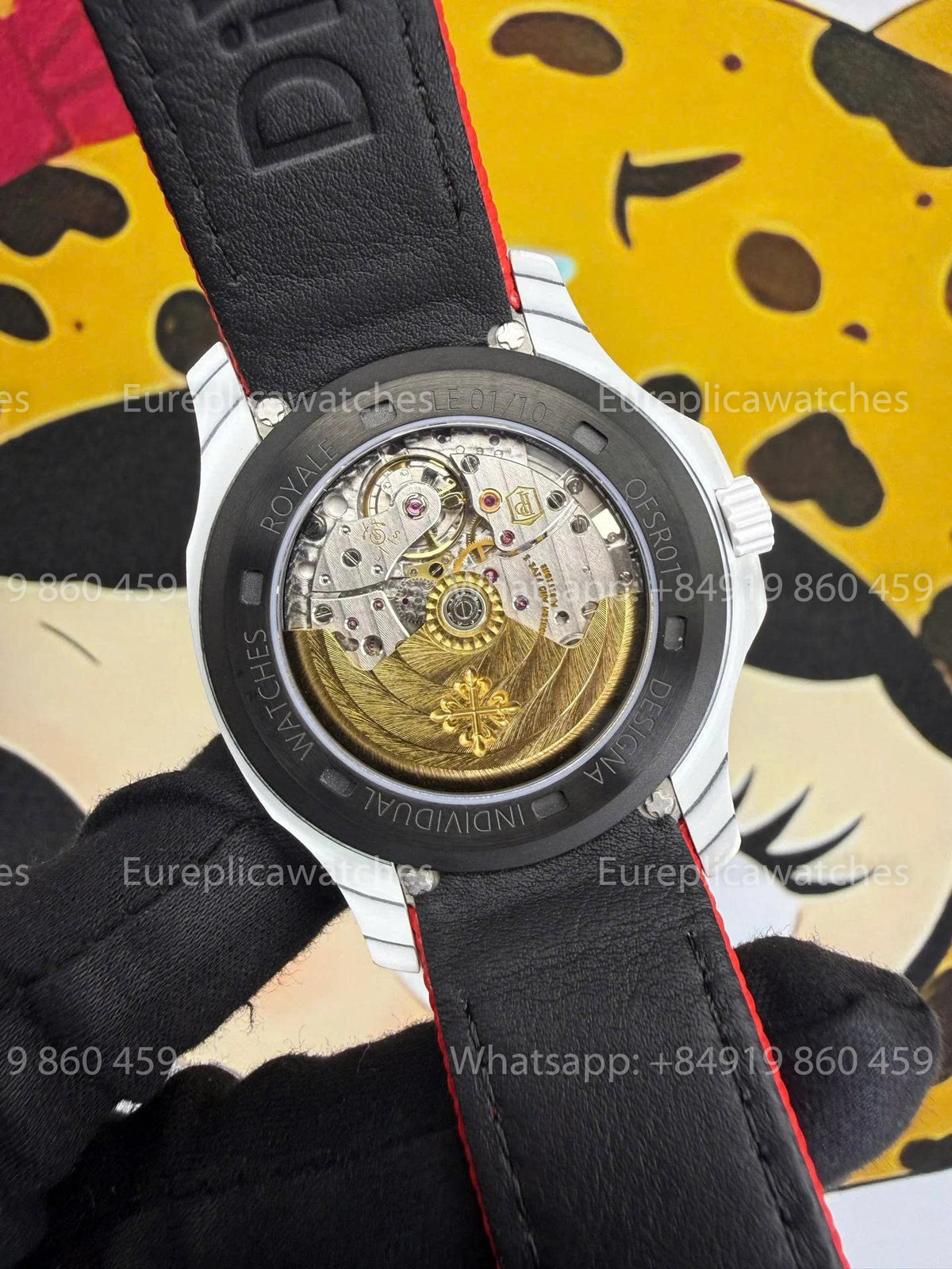 Sonic Factory Patek Philippe Aquanaut 5167 Red Dial and Fabric Strap